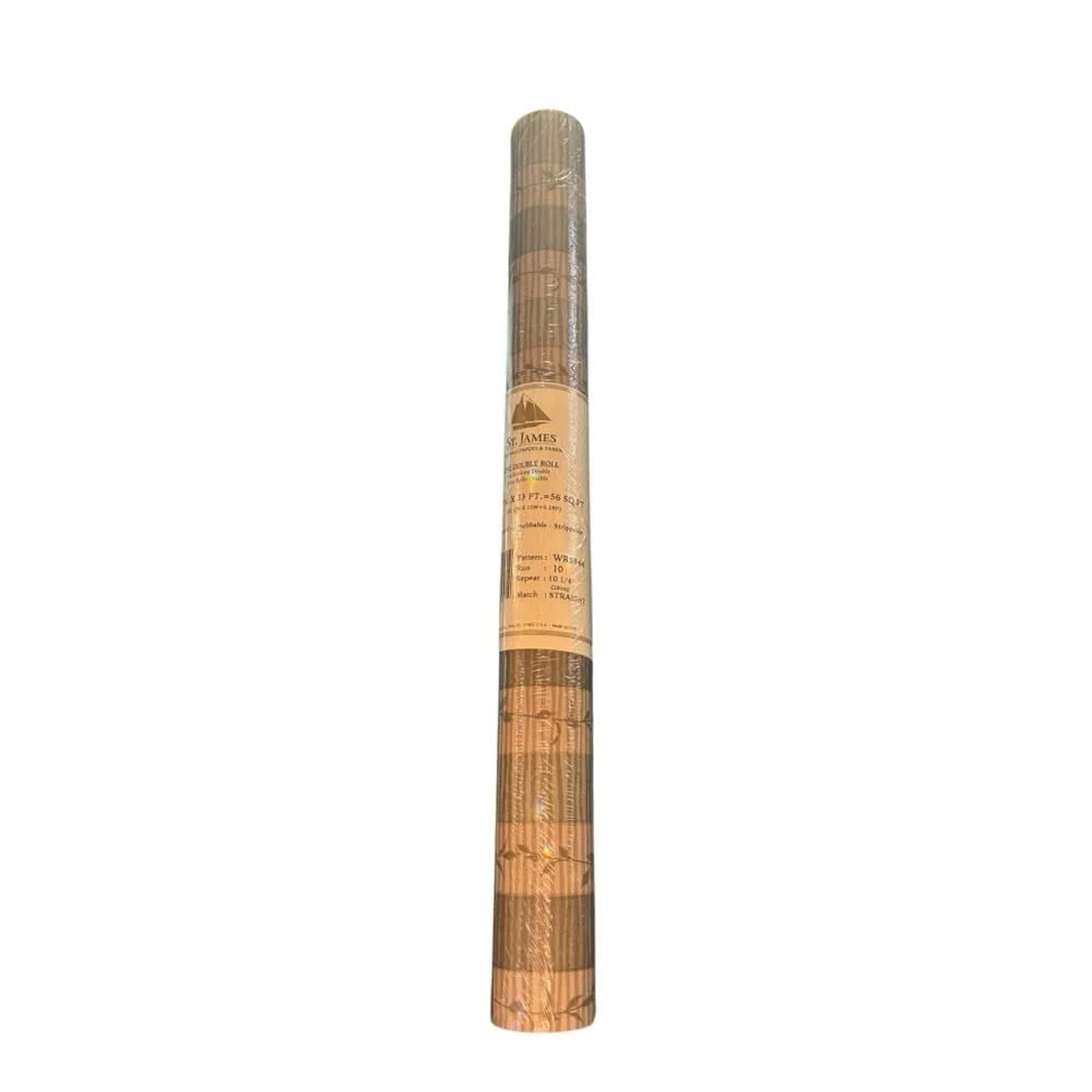 St James 1 Double Roll Pre-Pasted Scrubable Wallpaper Pattern #WR584 Run 10